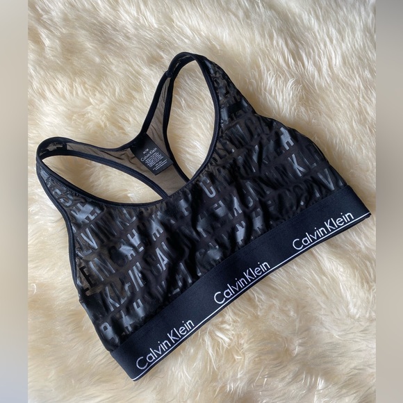 Calvin Klein logo bralette size M - Picture 1 of 4